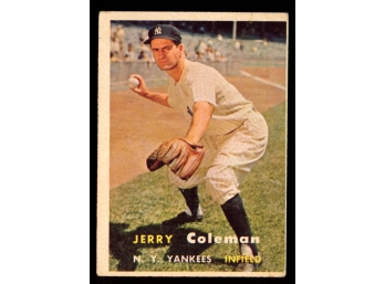 1957 TOPPS BASEBALL JERRY COLEMAN